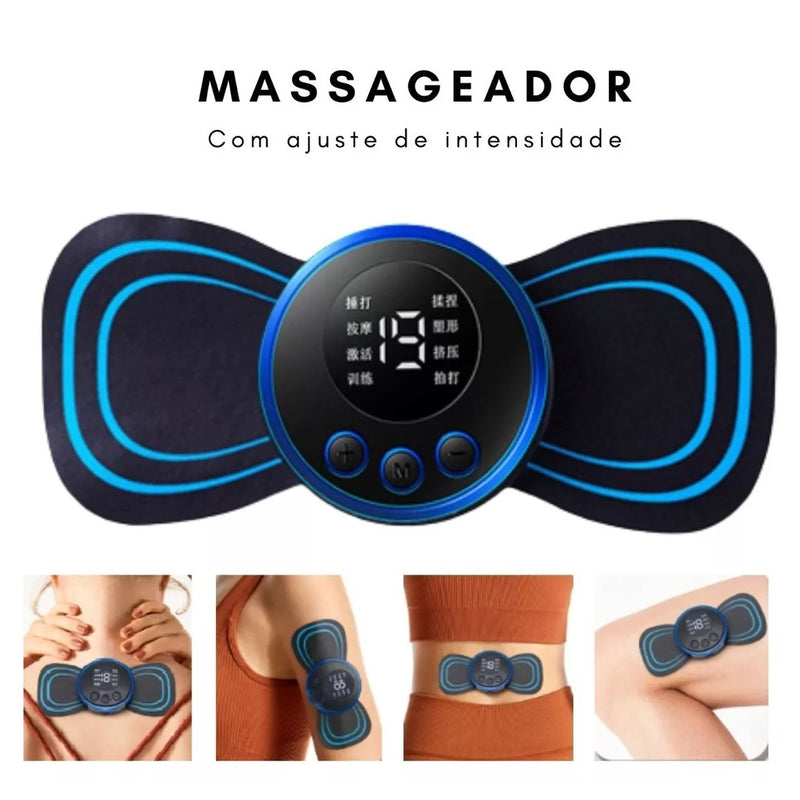 Massageador Elétrico Cervical Eletroterapia Pescoço Perna Lombar Abdômen