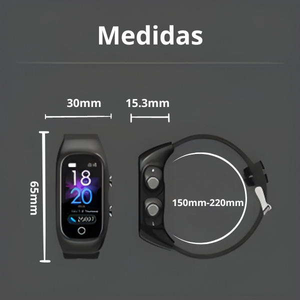 Smartwatch Relógio inteligente Fone Bluetooth 2 em 1 N8 (BRA