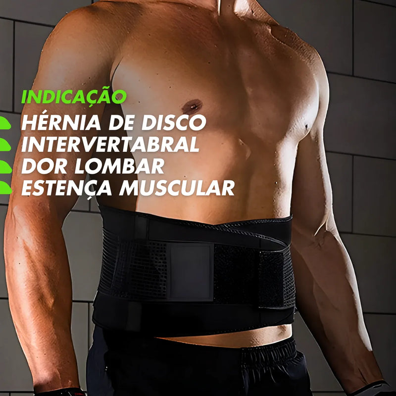 Cinta Corretor De Lombar Coluna Abdominal Masculina Terapia