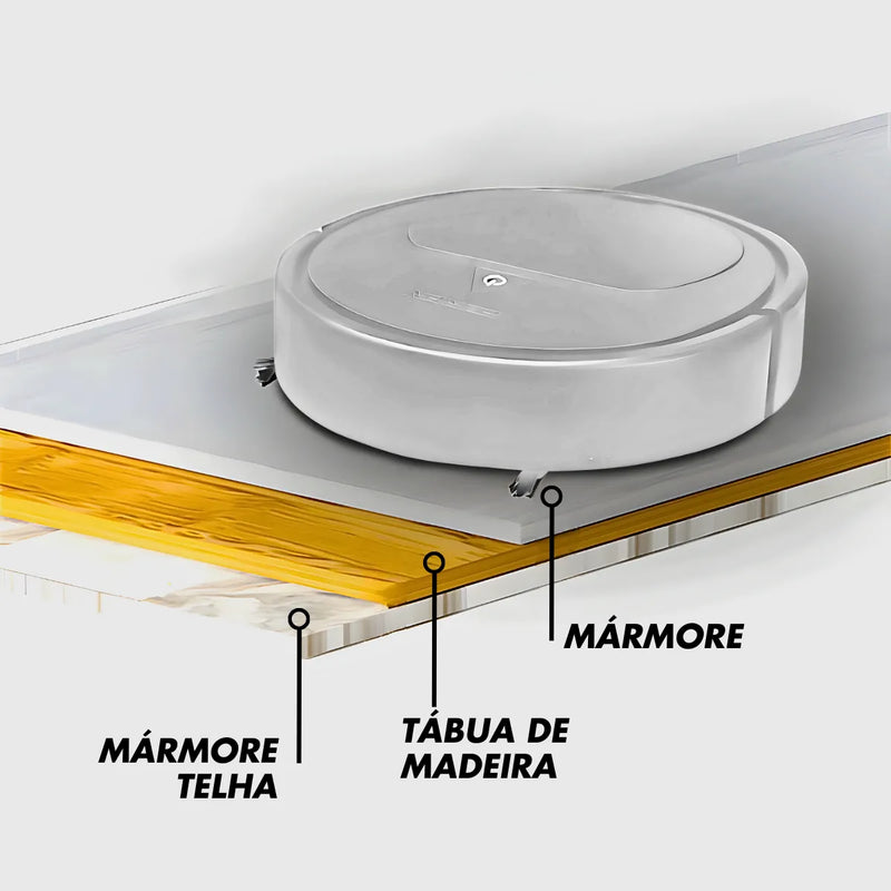Aspirador De Pó Robô Redondo Inteligente