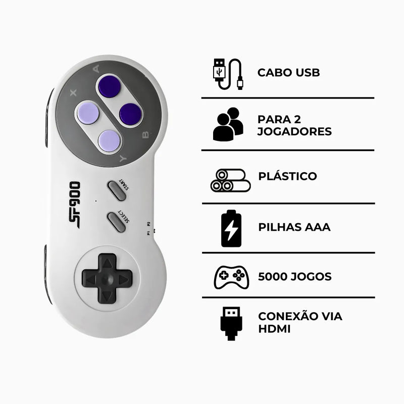 Mini Console Retrô SF900 Gamestick Clássico HD