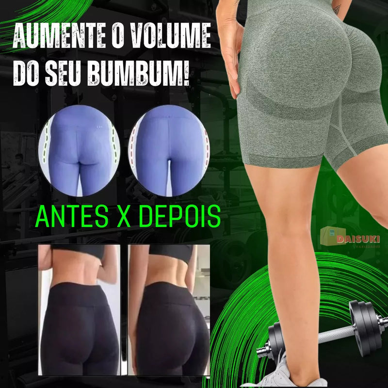 Short Feminino Empina Bumbum Preto